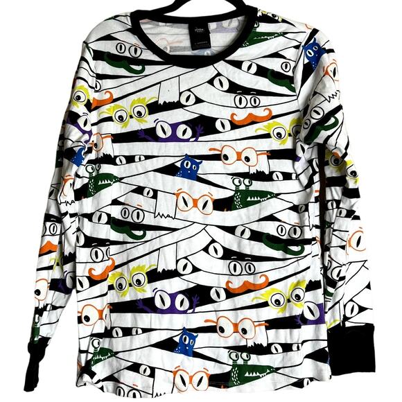 Hyde & Eek Pajama Set Women Large Glow-in-dark Mummy Wrap Halloween Sleepwear - Picture 2 of 16